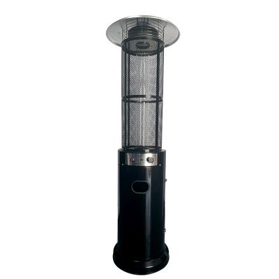 China Stocked Easy Install Certified Iron Plastic Spray Portable Outdoor Gas Pyramid Patio Heater With Quartz Lamp for sale