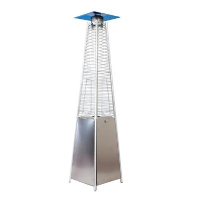 China Stocked Outdoor Tower Standing Gas Heater Garden Camping Stainless Steel Flame Patio Customizable Gas Pyramid Heater JDX-A-S for sale