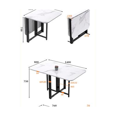 China Extendable High Quality Marble Coffee Latest Production Decorative Modern Home Living Room Rock Board Expansion Table for sale