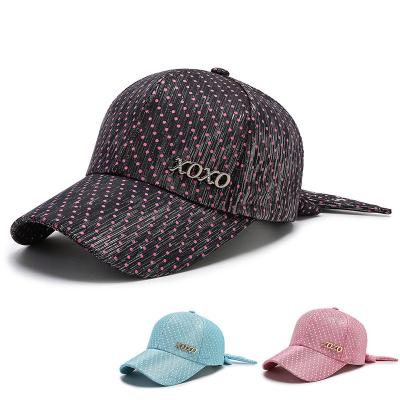 China 2022 New COMMON Fashion Creative Women's Bow Baseball Cap Travel Outdoor Sports Shade Hat Custom Designer Hat Logo Cheap Wholesale for sale