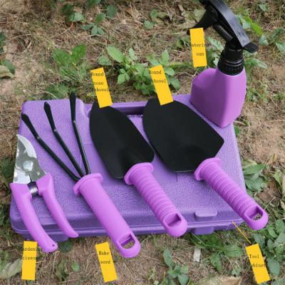 China Universal Garden Set Five Piece Gardening Tool Kit Household Purple Combination for sale