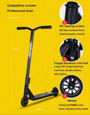 China Youth Two Wheels Aluminum Alloy Thickened Self Balancing Stunt Electric Scooters For Adults for sale