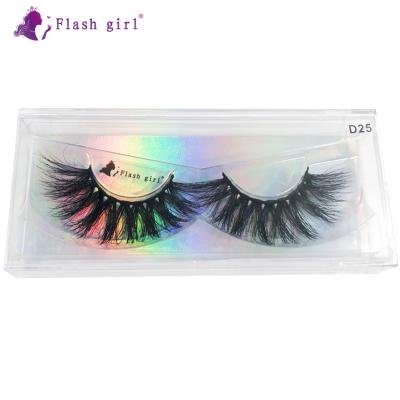 China Wholesale D25 3D Series 100% Natural Girl D Snapshot Long Beautiful And Soft Handmade Real Mink Lashes for sale