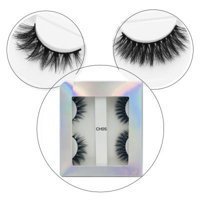 China Long 2 Pairs Popular Natural 100% Handmade Mix Lashes Best Selling 6 3D Styles Mink Lashes With New Lashes Box for sale