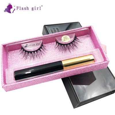 China Newest Natural Soft Best Seller Styles 1 Pair Magnetic Eyelashes And Magnetic Eyeliner With Customize Luxury Box for sale