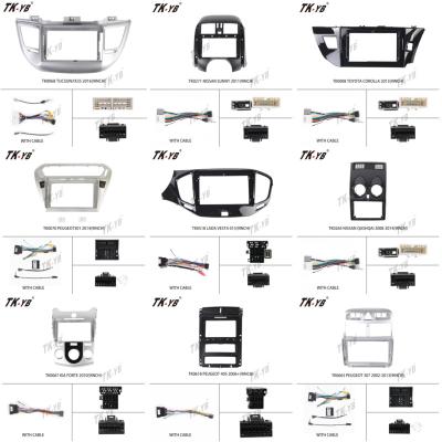 China Android 10 GPS Car Radio 9inch 10 Player 1 Inch TK Frame and Canbus Wires for Toyota Honda Nissan Hyundai KIA Frame TK-YB Freemodel for sale