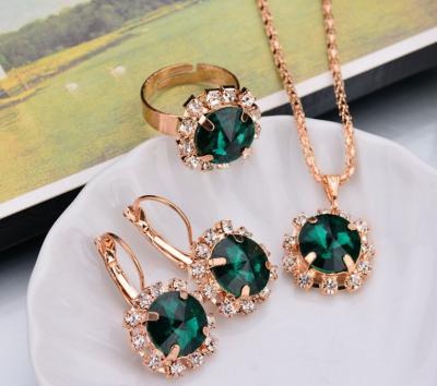 China Dubai Luxury Fashionable Luxury Bridal Round Women's Jewelry Set Jewelry Display Set TONGLING Accessories Jewelry Sets for sale