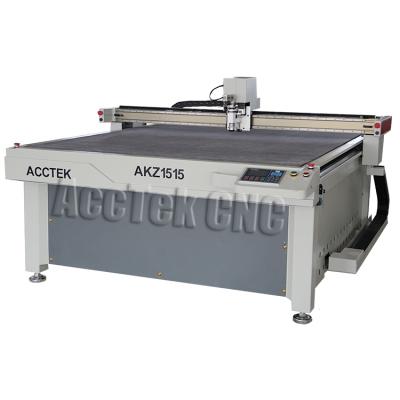 China ACCTEK Hotels CNC Knife Vibrating Leather Cutting Machine For Shoes/Handbag/Cloth/Box/Car Mat for sale