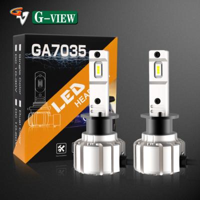 China Aluminum car led light GA7035 dc h1 10V 60v led headlight 40W 6000K for car led headlight for sale