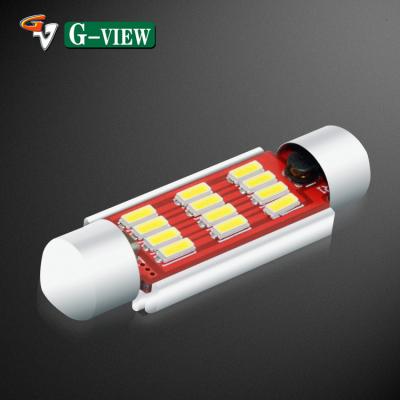 China Wholesale Price 6000k C5W Led Car Light Festoon 4014 12smd C5w Auto Number Plate Reading Light for sale