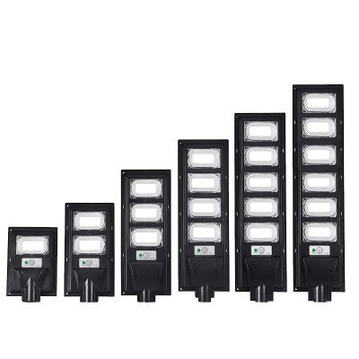 China ROUTE 6 Heads Solar Street Light ABS All In One LED Solar Garden Landscape Lighting for sale