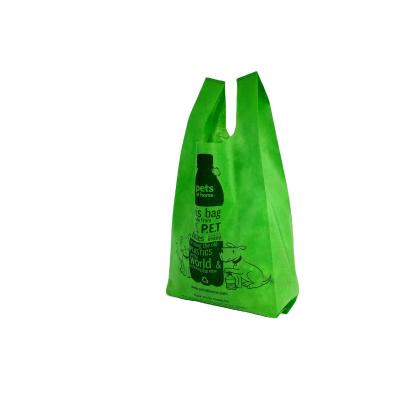 China Eco-friendly Professional Manufacture T-shirt Garbage Bag T-shirt Shopping Bag T-shirt Cheap Non-woven Bag for sale