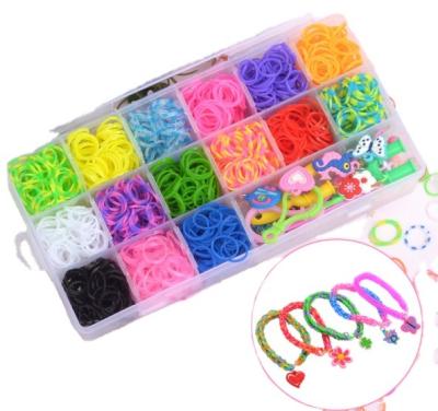 China Amazon Hot Sale Rubber Bands Kit Rubber Bands For Looms Bracelet Making Kit Diy Art And Craft Kit For Kid Girl Gift for sale