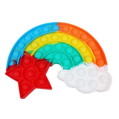 China Children's Decompression Toys 2022 Hot Sale Push Bubble Stir Toy For Parent-child Time Silicone Stress Reliever Noise Toy for sale