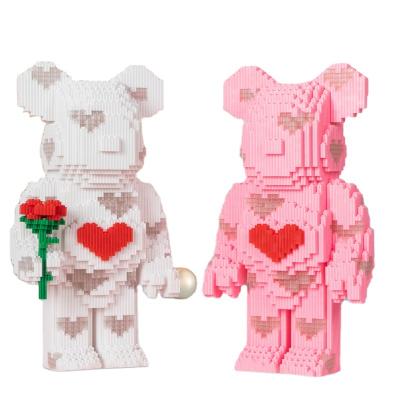 China The Assembled Diamond Micro Bricks Figure Connection model of Toy Bearbrick's Space Bear 3D Building Block Building Sets building block the toy for sale