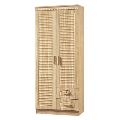 China PANEL European Style 2 Door Bedroom Clothes Closet PVC Wardrobes Wardrobes for sale