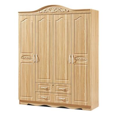 China Luxury Antique Storage Factory Custom 4 Door Wardrobes Bedroom Furniture Sets for sale