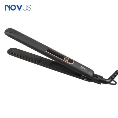 China Permanent hair straightening professional hair straightener ceramic tourmaline online flat irons for sale