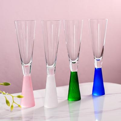 China WONDER blown wine glass Champagne crystal hand glass champagne glass for wedding for sale