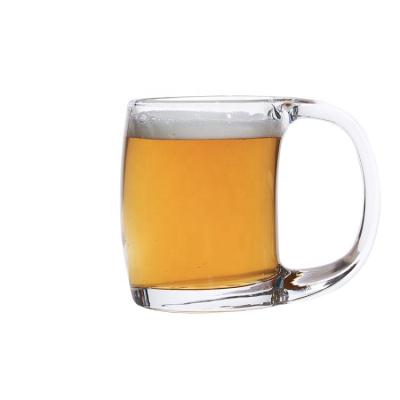 China SUSTAINABLE WONDER Creative Custom Logo Beer Glass Mug With Handle for sale