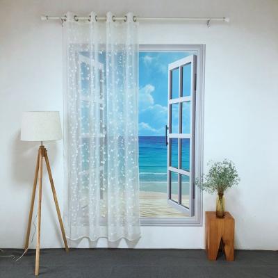 China BLACKOUT CHINA NATURE STYLE TROLLEY EMBROIDERY CURTAIN WINDOW CURTAIN PANEL PURE EUROPEAN BLACKOUT FOR HOME LIVING ROMM AND HOTEL EMD-1 TULLE for sale