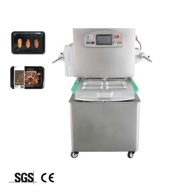 China Factory Price Food Skin Packaging Machine Rotary Skinpack Machine Vacuum Vegetable Vacuum Packing Machine for sale