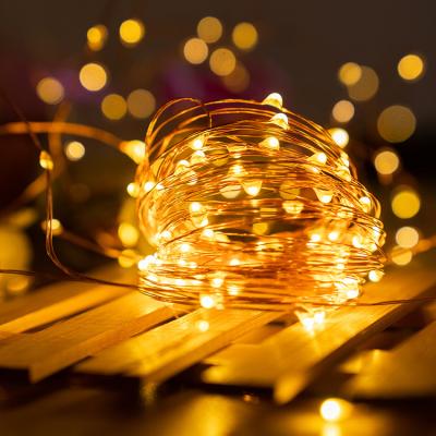 China DC Power String Light Copper Drop Shipping 10m 100leds LED Christmas Multiple Socket Waterproof DC Power Copper Wiring String Light for sale