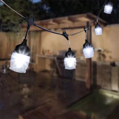 China RGBW String Light Waterproof Outdoor Universal Decoration IP65 Multi Socket RGBW LED String Holiday Light for sale