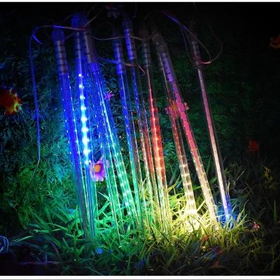 China Single Color Led Solar Power LED Meteor Shower Rain Light Garden Decoration Drop Shipping Meteor Shower Rain Light for sale