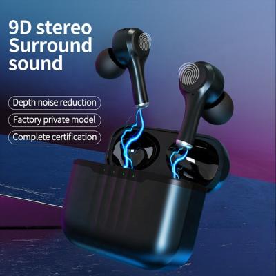 China Waterproof BT Bluetooth Stereo Headphone 5.2 OEM ANC Earbuds True Stereo TWS Wireless Earphone en venta