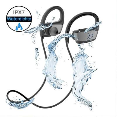 China Wireless Sports Neckband Earphones IPX7 Waterproof Bluetooth CSR4.1 Running Headphones In-ear Earbuds Noise Cancelling en venta