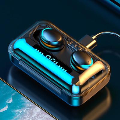 Cina Mini Audifonos F9 TWS 5.0 Wireless Earbuds Earphone With 2000mAh Charging Sports Gaming Headset With LED Display Headphone in vendita