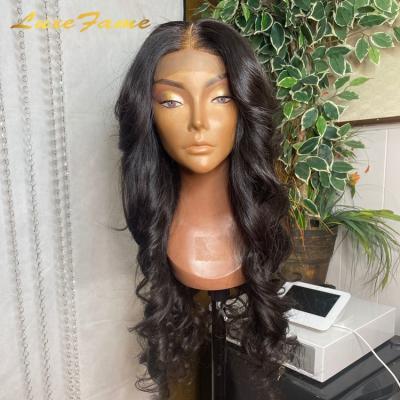 China Free shipping body wave drop hd brazilian hair full lace wigs,pre plucked transparent lace frontal wigs,raw cuticle lined silk top wigs for sale