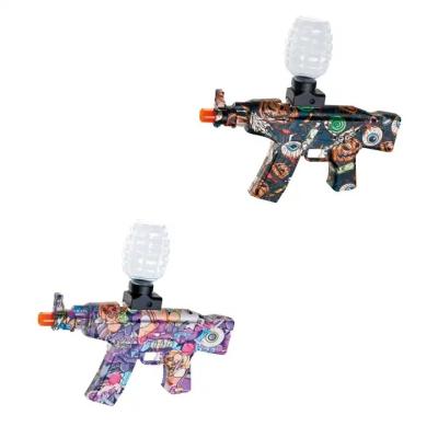 China Funny Outdoor Toy Electric with Gel Ball Blaste AK 47 Water Ball Automatic Firearm with Glow Gel Gun for sale