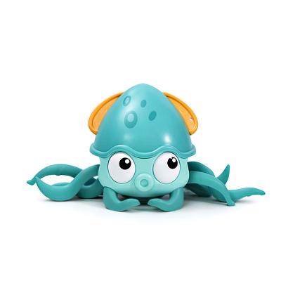 China 2023 Custom Induction Octopus Early Childhood Bath Toys Electric Crawling Octopus Music Electric Crawling Sensory Toys for sale