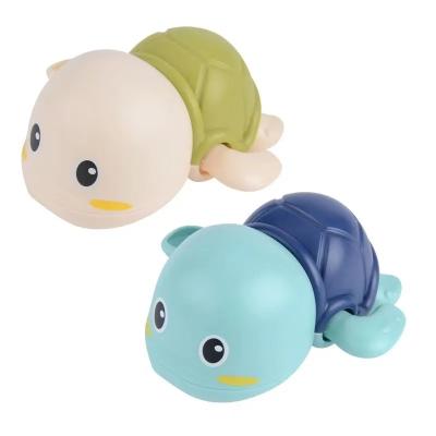 China Bath toys baby bath with a cute little turtle cogs toys toddler animal bath with shower toys for sale