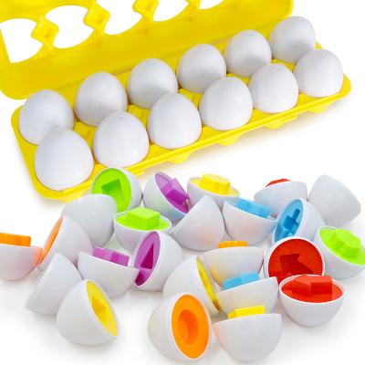 China Smart Matching Eggs Puzzle Educational Early Learning Puzzle Toys Montessori Learning Egg Matching Set 61*43*44 cm for sale