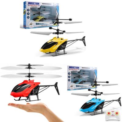 China High Quality Mini Infrared Gesture Sensing Airplane Remote Control Aircraft Remote Control Flight Toys RC Airplane Helicopter With Flashing Light for sale