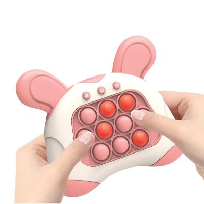 China New Pop Quick Push Bubbles Electronic Game Console 2023 Sound Lightweight Inflatable Console Puzzle Game Machine Beat A Moving Person Mole Bubble Sensory Toy Quick Push Game for sale