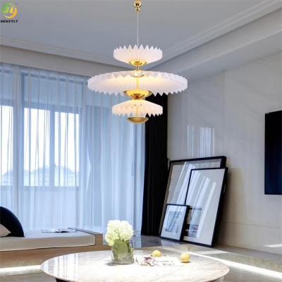 China Acrylic Home/Hotel Metals Art Baking Paint Gold LED Modern  Pendant Light for sale