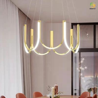 China 4000K Mirror Titanium Nordic Pendant Light LED Modern Pendant Light for sale