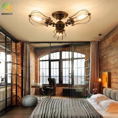 China Used For Home/Hotel Hot Sale Nordic Style  Iron Black Copper Ceiling Light for sale