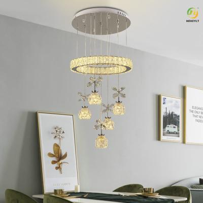 China Van moderne Minimalistische LEIDEN de Woonkamer Luxecrystal candle chandelier for dining Te koop