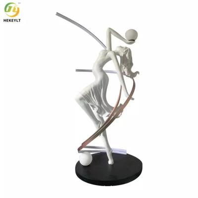 China Nordic luxury art Sculpture novelty designer standing led floor lamps for sale