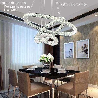 Cina Luce di Crystal Round Ring Chandeliers Pendant della luce di Crystal Hanging Decorative Circle Ring in vendita