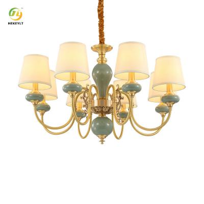 China Customize Living Room Light Luxury Lamps European Model Room Hotel Restaurant Retro Atmosphere Bedroom Lamp for sale