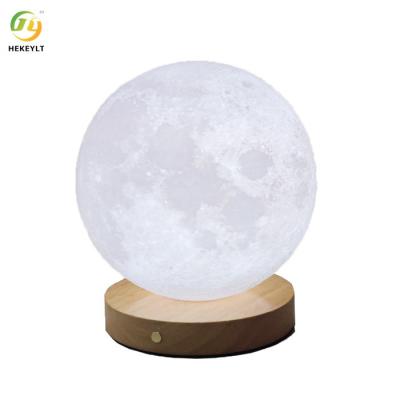 China Lámpara de cabecera recargable giratoria de la lámpara del pequeño de la noche de la luna del sueño de la lámpara de la luna de la luz escritorio del dormitorio en venta