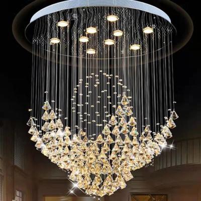 China Luxury Fancy Led Crystal Chandelier Residential Art Decorative for sale