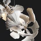 China Copper LED Decorative Chandelier Ginkgo Biloba Flower Chandelier for sale