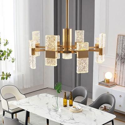 China Oro de cristal LED moderno de lujo Crystal Chandelier For Living Room del hierro E14 en venta